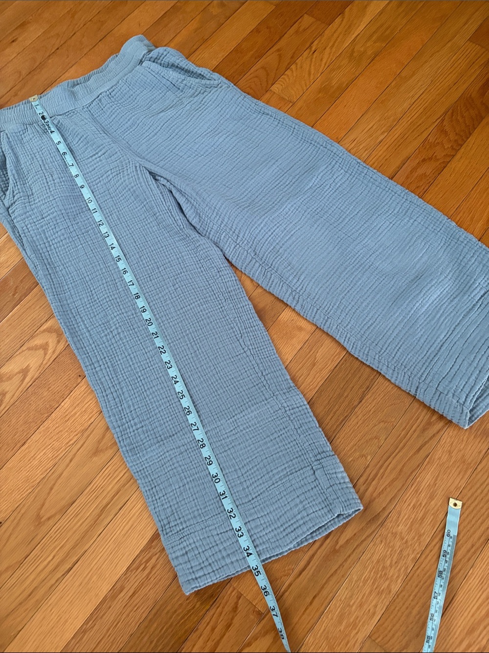 Lou & Grey Sky Blue Cropped Wide-Leg Pants - Picture 7 of 10
